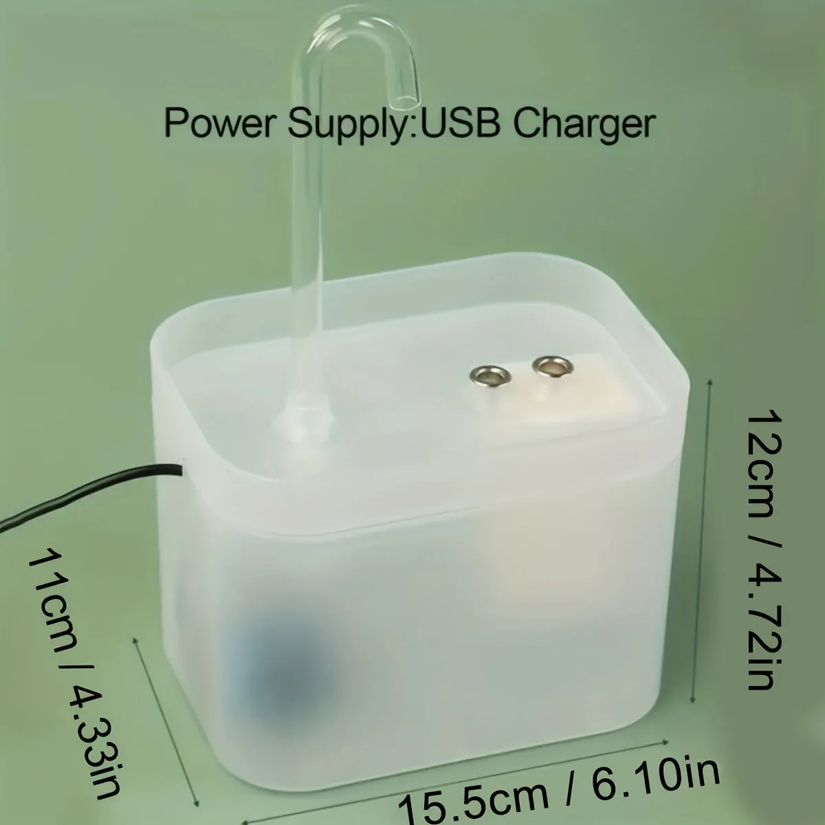 15L Automatic Pet Fountain for Fresh Filtered Water Indoor Use