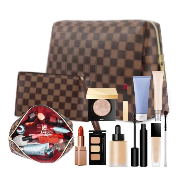 2Pcs Travel Cosmetic & Toiletry Organizer for Women