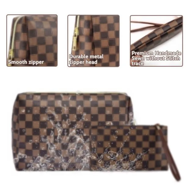 2Pcs Travel Cosmetic & Toiletry Organizer for Women