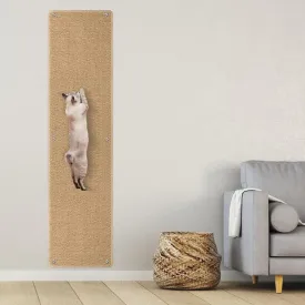 71" X 15.8" Thickened Cat Wall Climbing Carpet, Extra Large Cat Wall Scratcher Mat Tall Wall Mounted Climbing Cat Scratcher with 16 pcs Fixed Nails for Indoor Furniture Couch Sofa Protection (Camel)