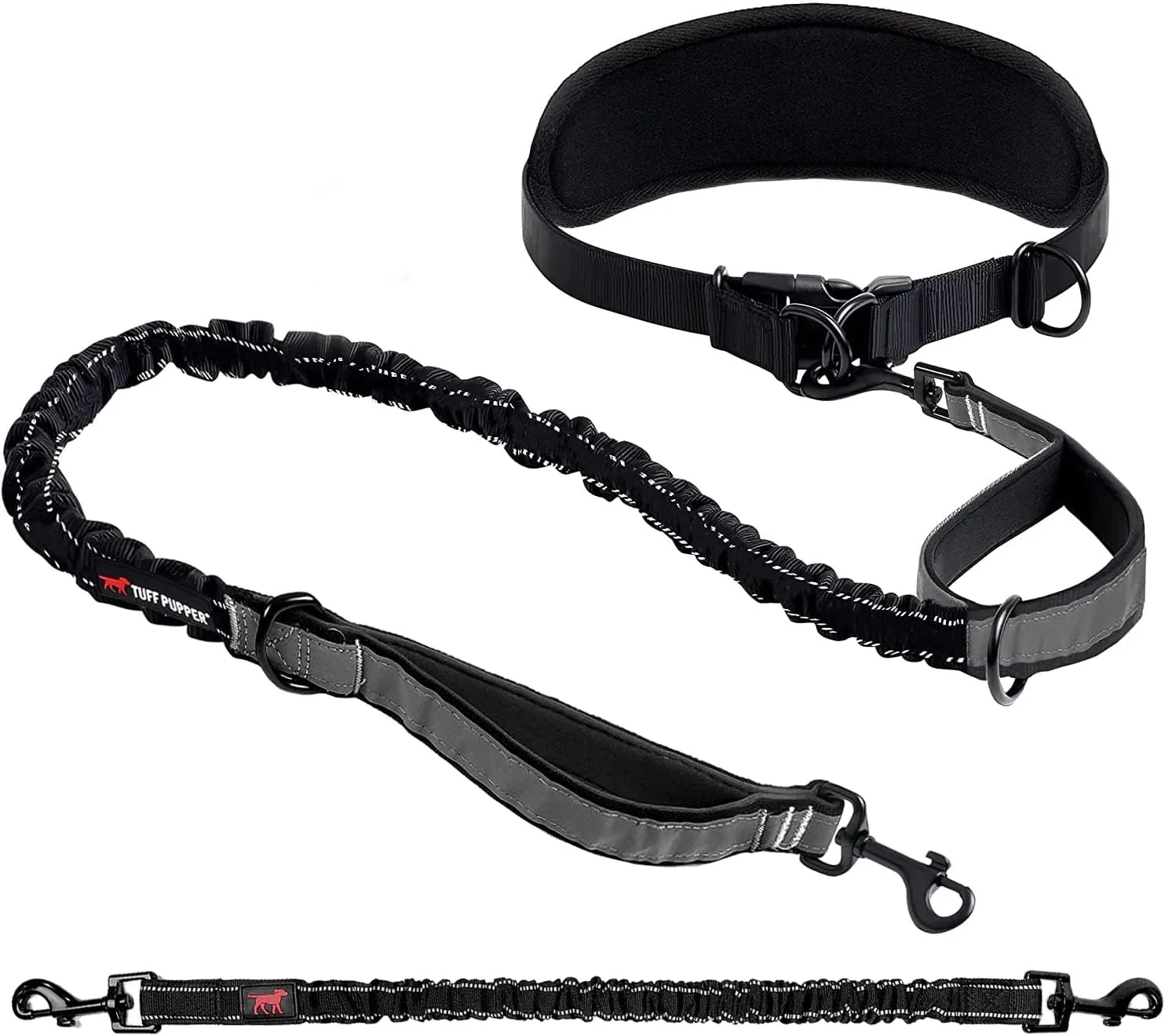 Add-On Accessory Bungee Leash and Hands Free Dog Leash - One Large Dog Up to 125 lbs