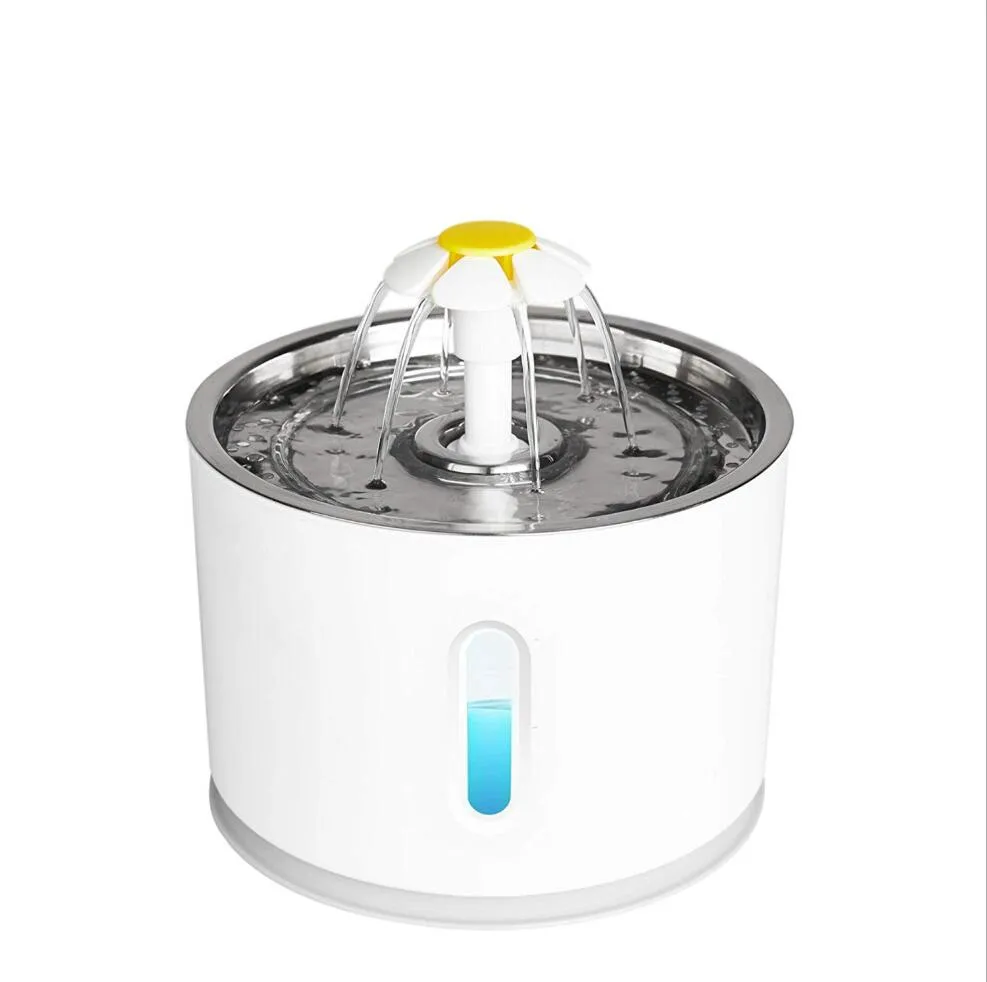 Automatic Pet Cat Water Fountain Mute Drinker Feeder Bowl Drinking Dispenser