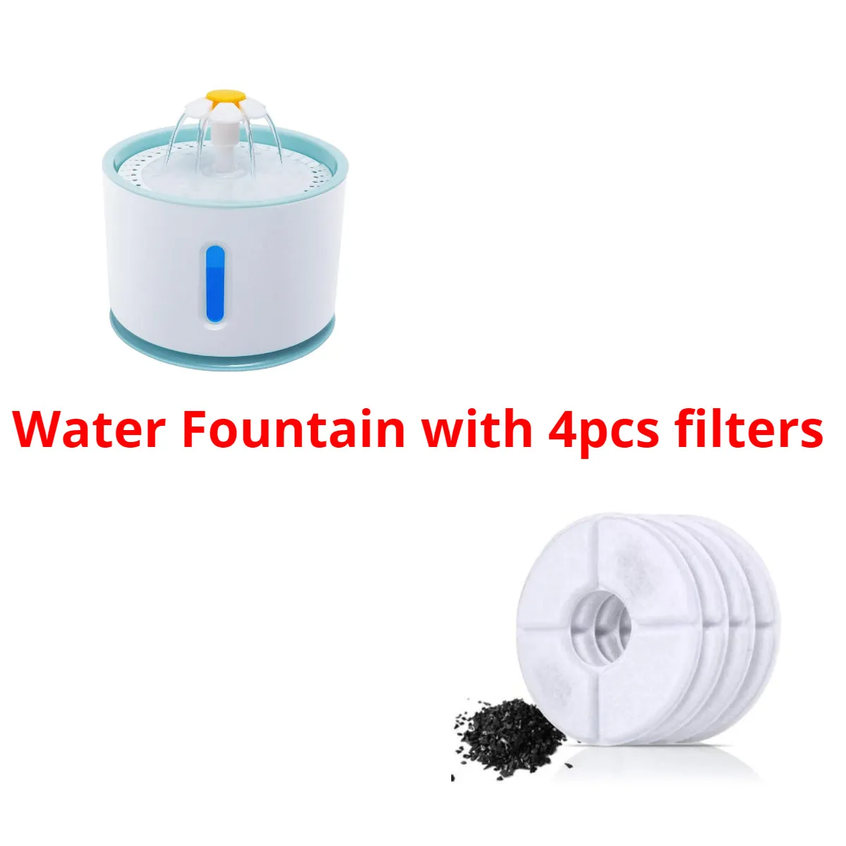 Automatic Pet Cat Water Fountain Mute Drinker Feeder Bowl Drinking Dispenser