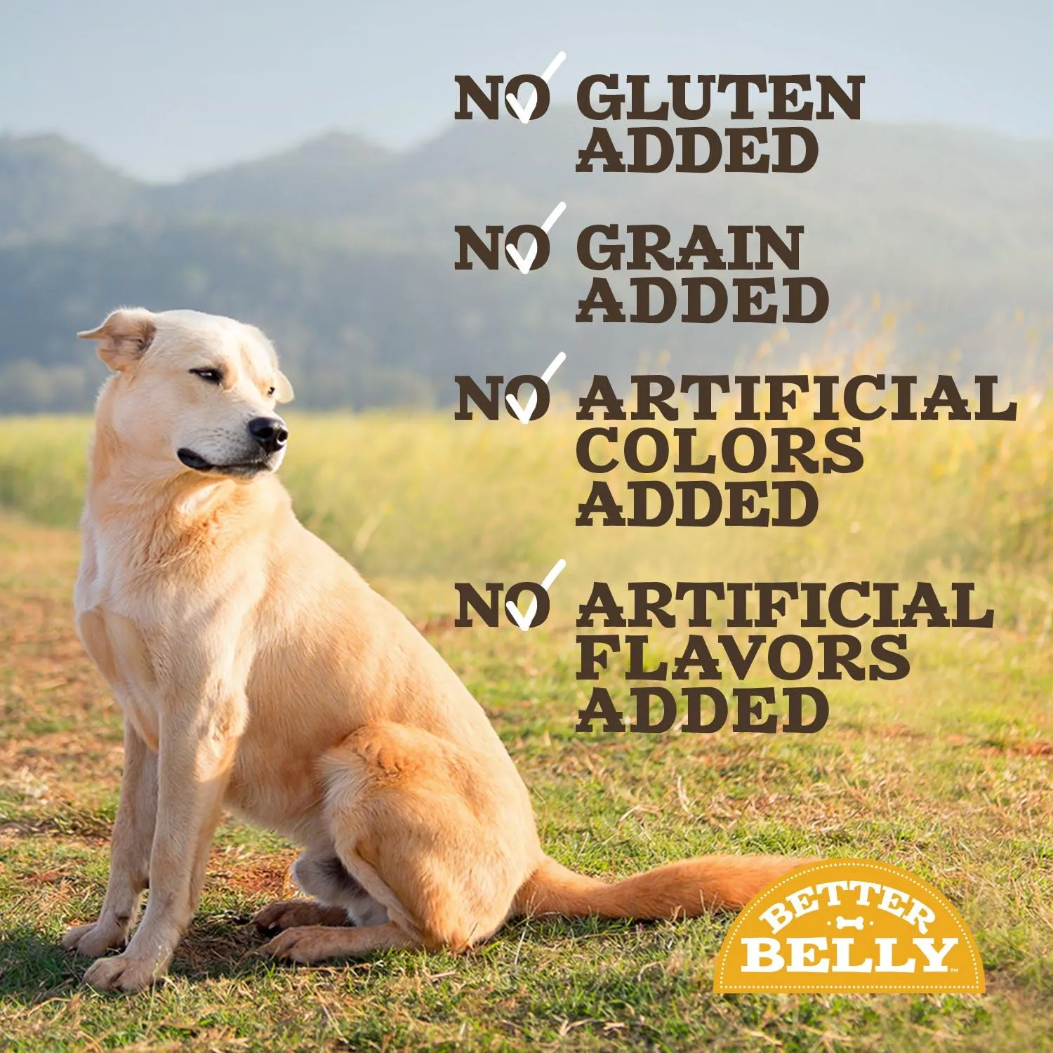 Better Belly Originals Natural Chicken Liver Flavor Small Rolls Highly Digestible Rawhide Dog Chew, 20 Count