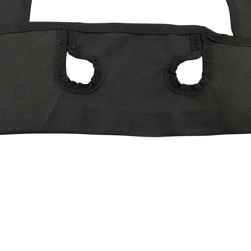 Black Duck Canvas Black Seat Covers Iveco Stralis AT (Small Cab)