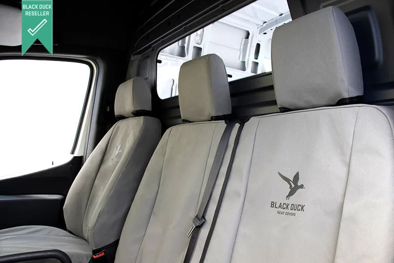 Black Duck Canvas Seat Covers Scheel-Mann Vario F Grey