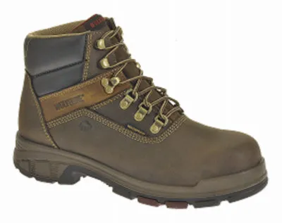 Cabor Waterproof Work Boots, Extra Wide, Brown Nubuck Leather, Men's Size 7