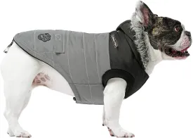 Canada Pooch True North Parka Size 14  Grey Reflective Insulated Dog Coat