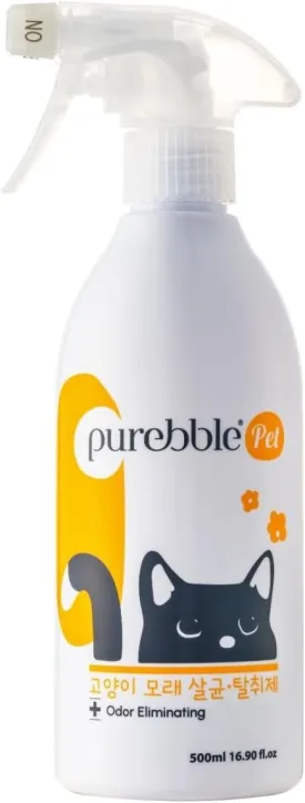 Cat Litter Odor Eliminator | Litter Box Deodorizer | Neutralizes Urine Scent with Natural Ingredients | Anti-clumping | Easy to use | Can be used on Furniture, Carpet, Floor | 500 ml