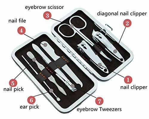 Complete Pedicure & Manicure Set (7-in-1)