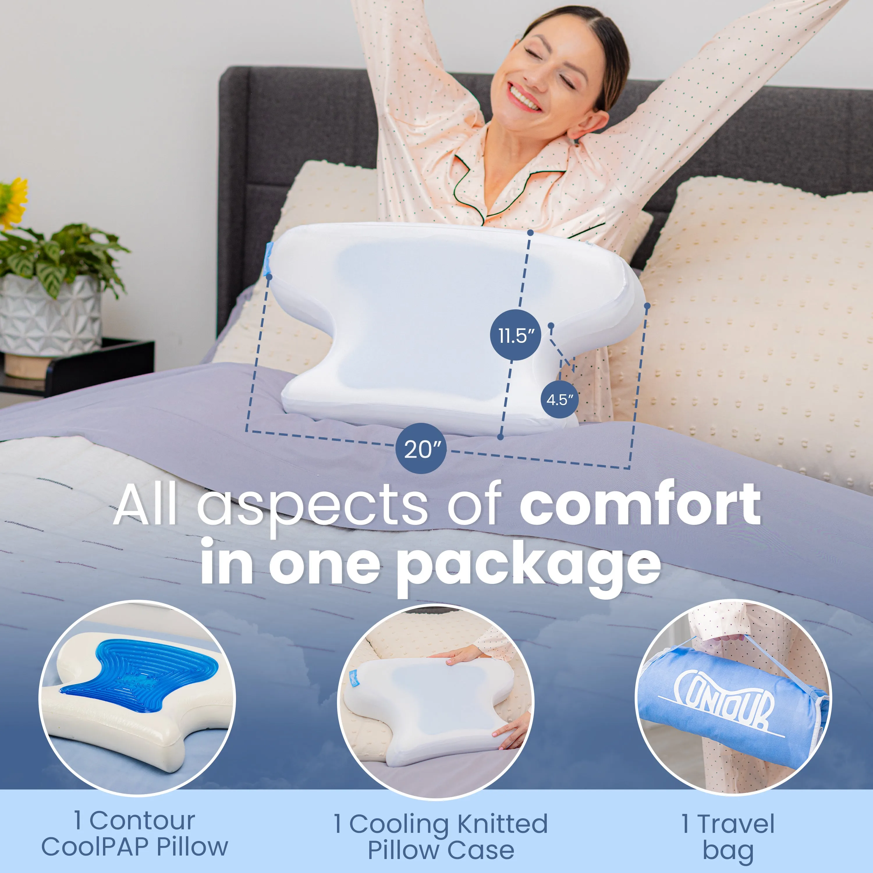 Contour CoolPAP CPAP Travel Pillow