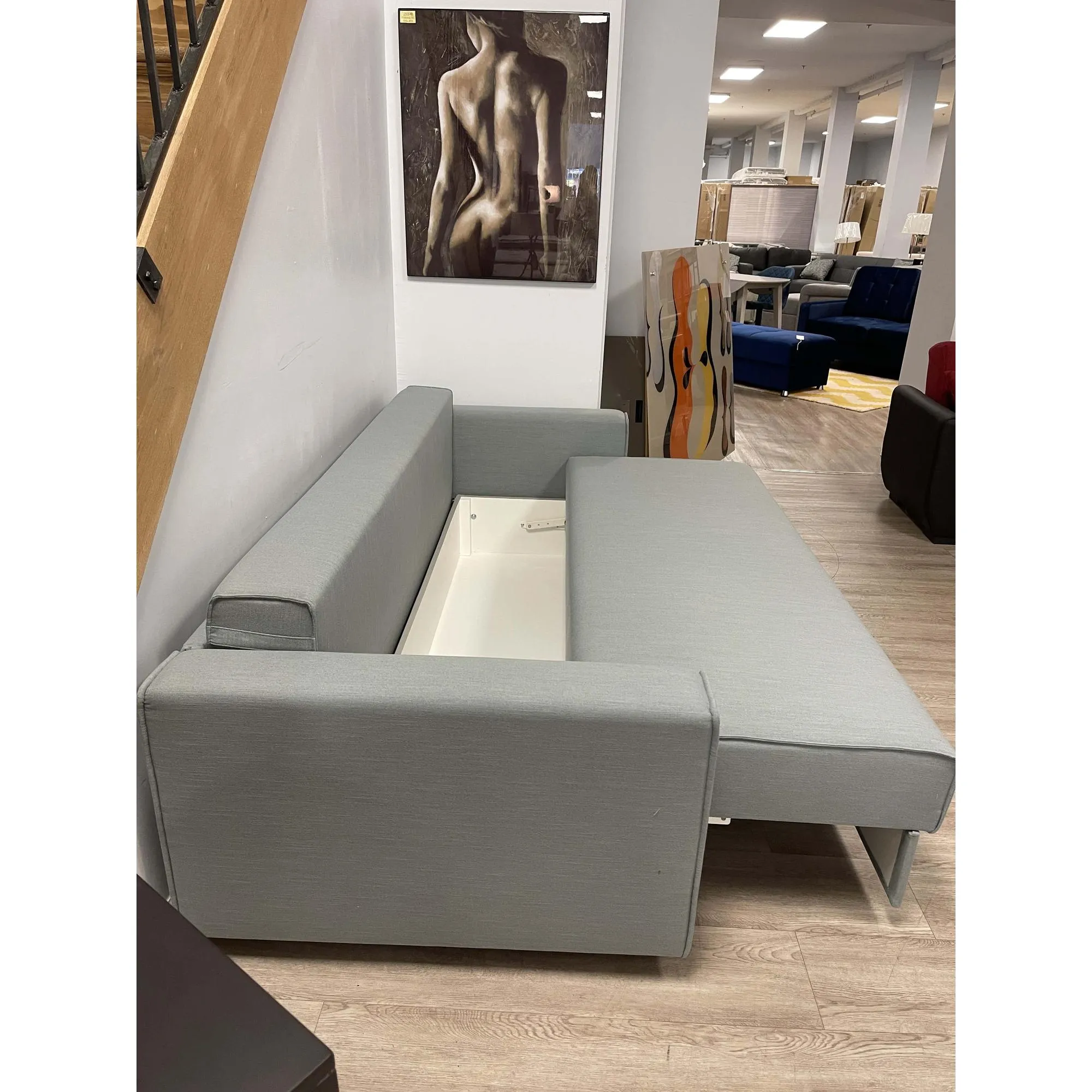 Country Modern Sofa Bed Sleeper in Marble