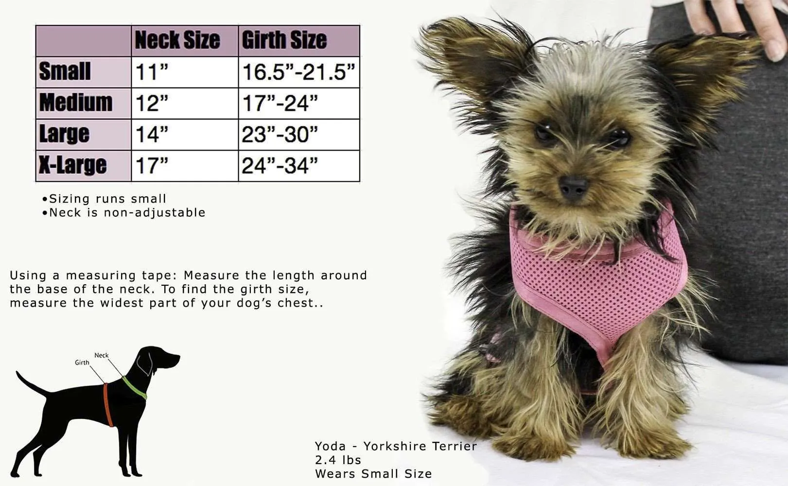 CuteNFuzzy Comfort Mesh Breathable Adjustable Dog Harness Vest with 6 Month Warranty