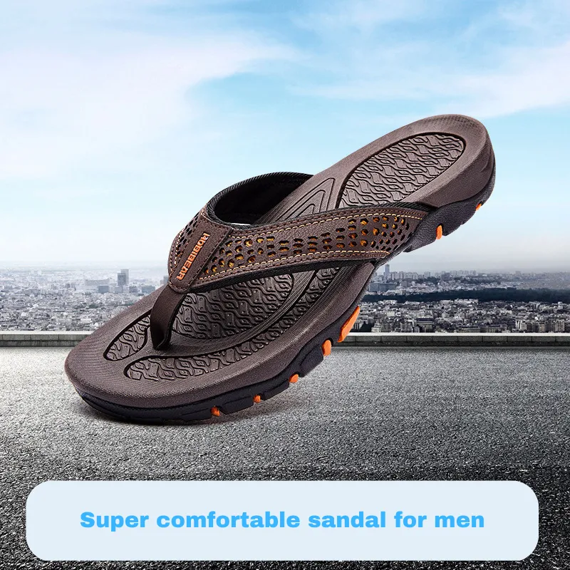 Cuzcare Men Orthopedic Sandal Comfortable Arch Support Breathable Anti Slip Slipper