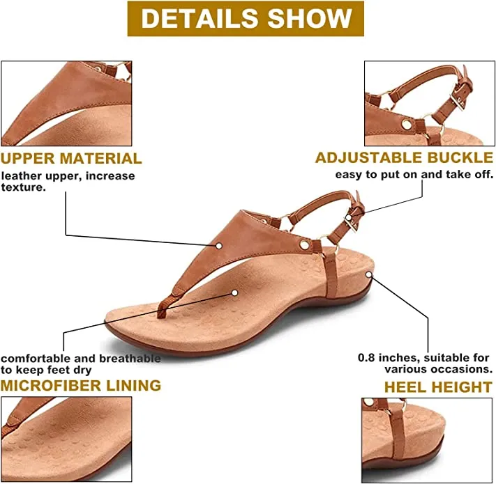 Cuzcare Women Orthopedic Sandal Arch Support Breathable Comfortable Anti Slip Fashionable Flip Flop