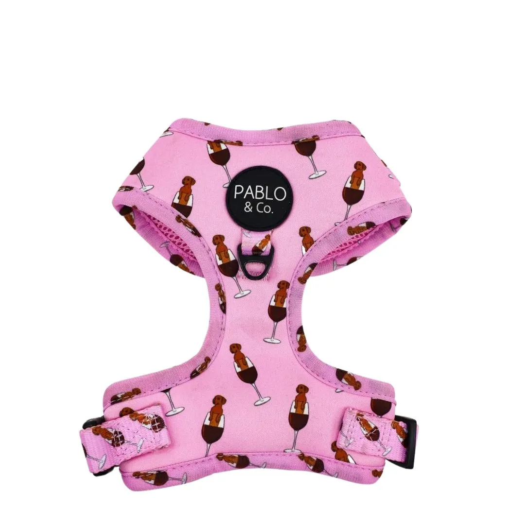 Dachshunds & Wine Adjustable Dog Harness