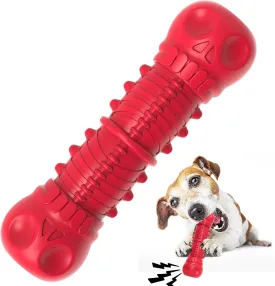 Dog Squeaky Toys for Aggressive Chewers, Durable Chew Toys for Large Medium Breed Dog, Tough Durable Dogs Toys with Natural Rubber