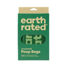 Earth Rated Easy-Tie Handle Poop Bags Unscented 120 Count