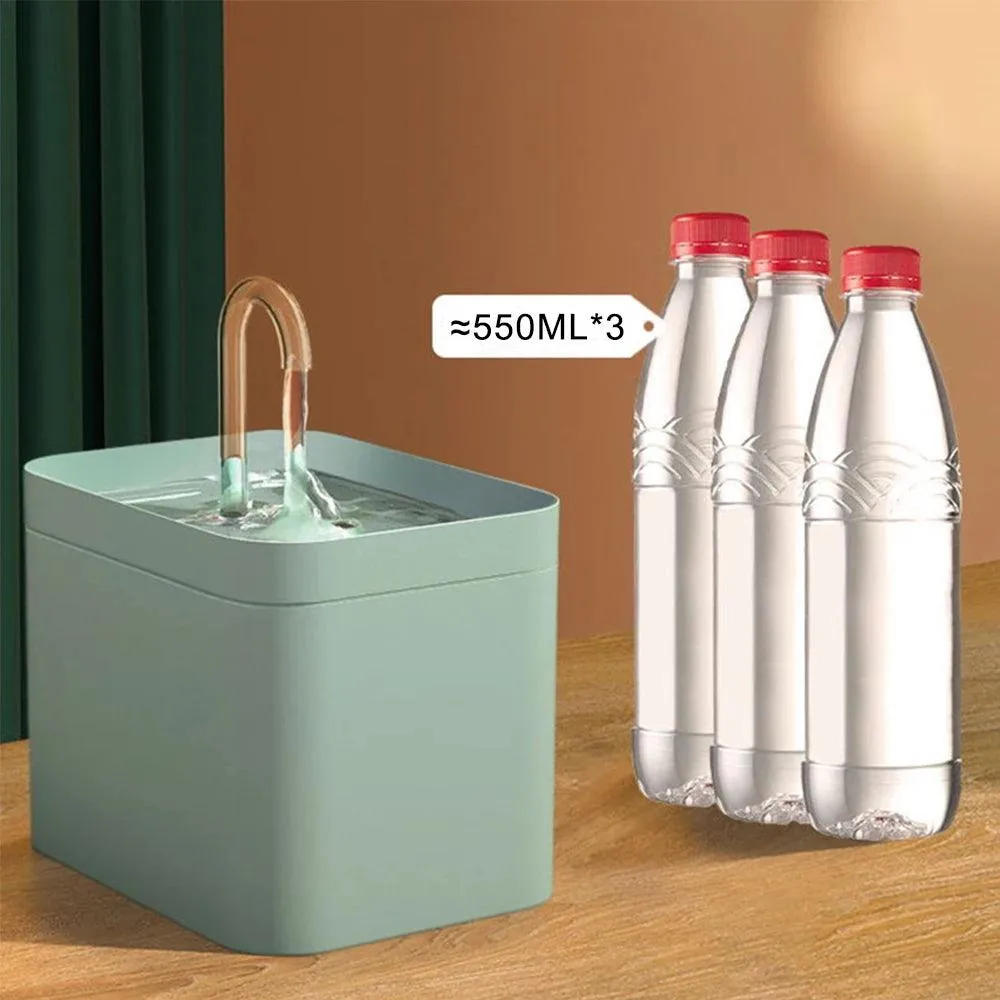 Electric Cat Water Fountain – 1.5L Auto Filter Water Dispenser