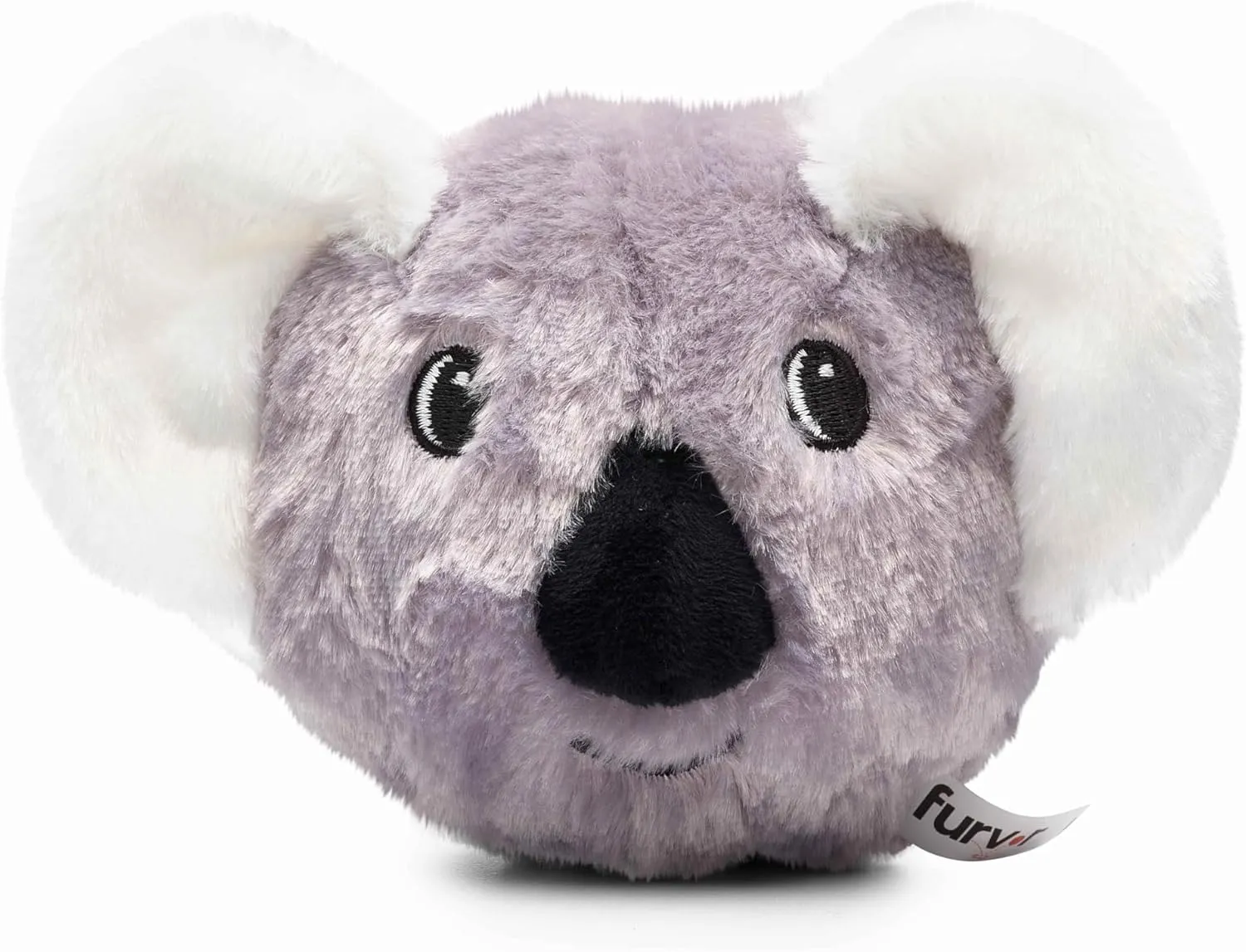 Flourish Pets 2in1 Tough Durable Dog Chew Toy with Non-Toxic BPA Free Rubber&Double Stitched Soft Fabric Exterior Squeaky Indestructible Dog Toy for Aggressive Chewers-Single Pack,Koala Prickles(4'')