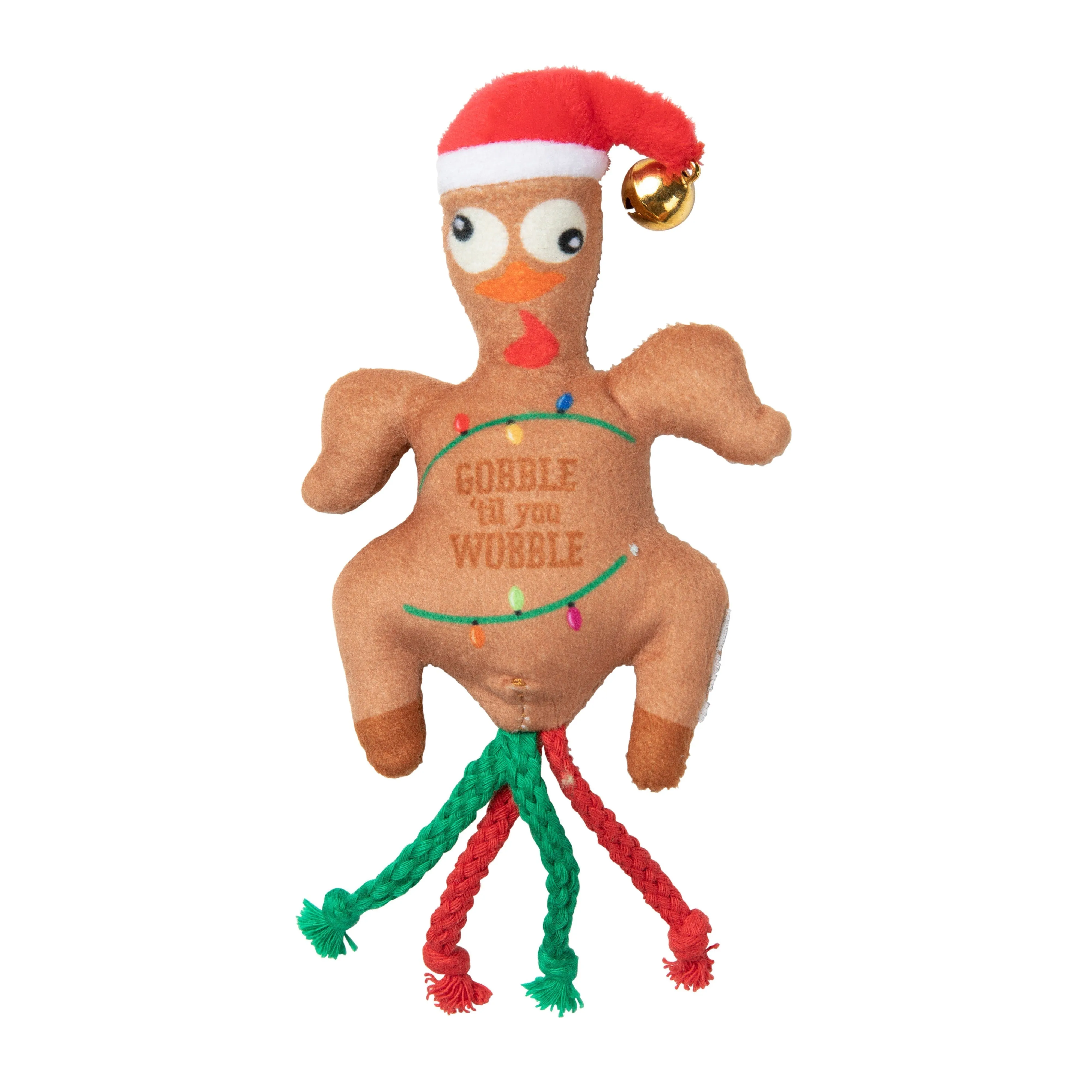 FuzzYard Christmas Gobble Til You Wobble Turkey Soft Cat Toy