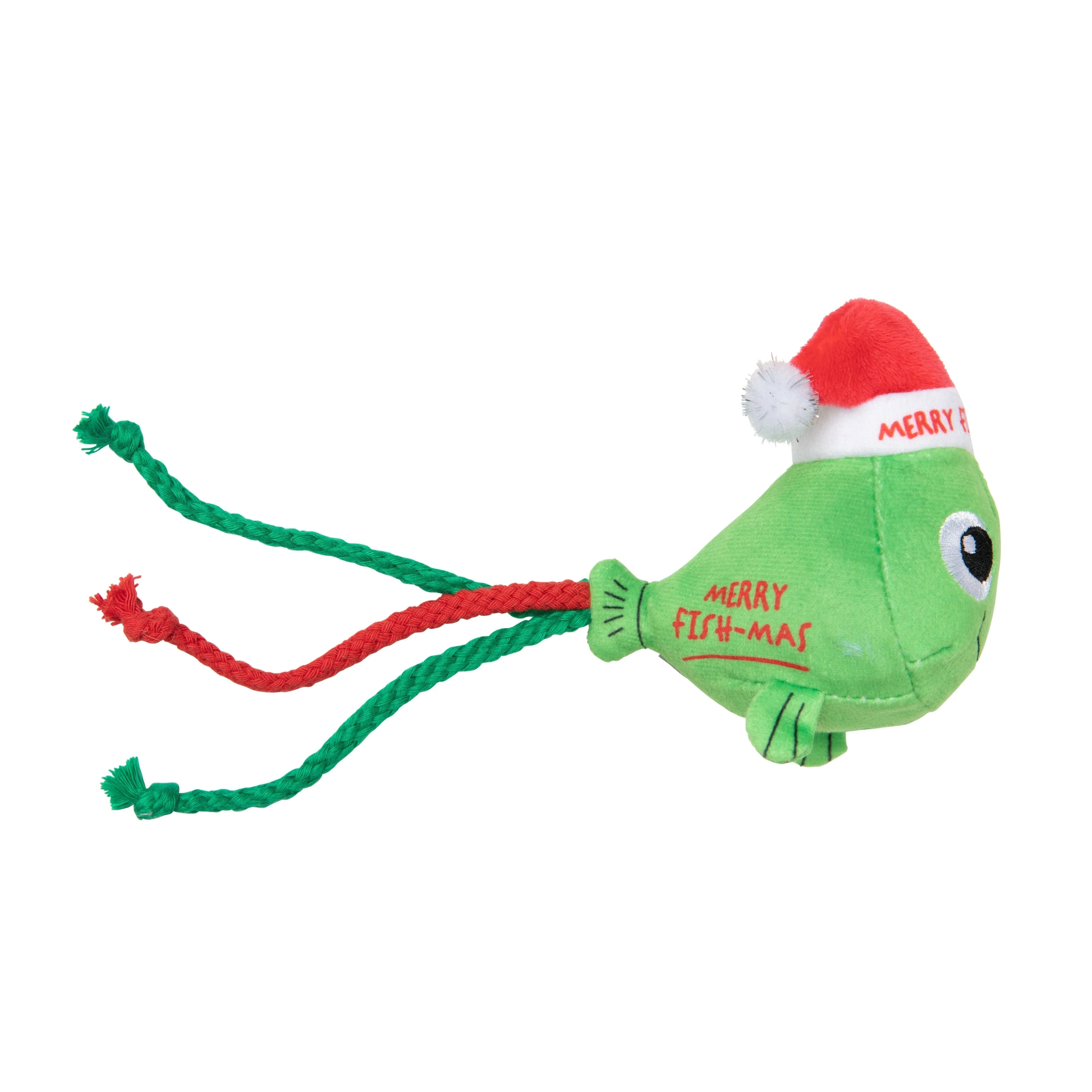 FuzzYard Christmas Merry Fishmas Soft Cat Toy***