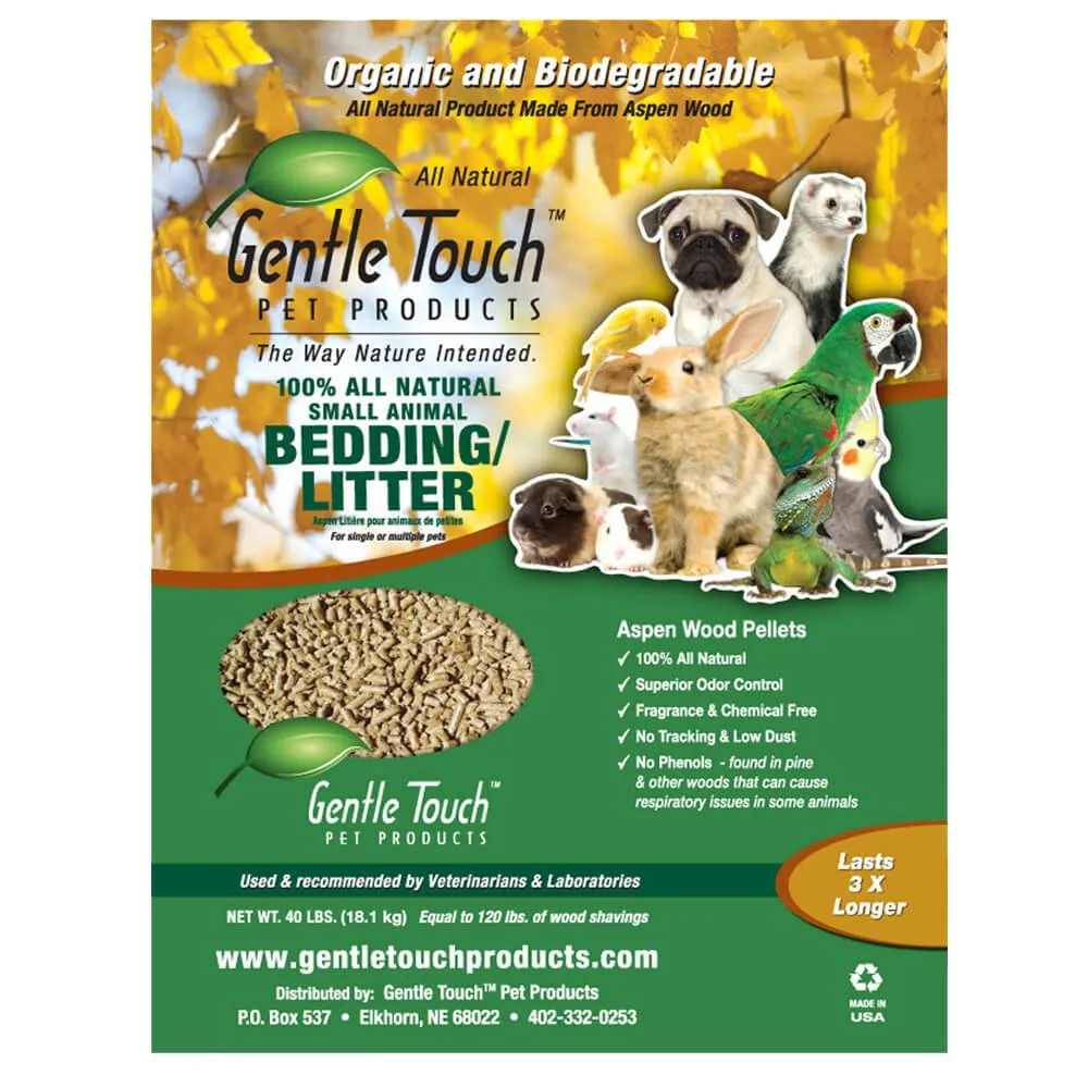 Gentle Touch Bedding/ Aspen Pellets, 40 lbs
