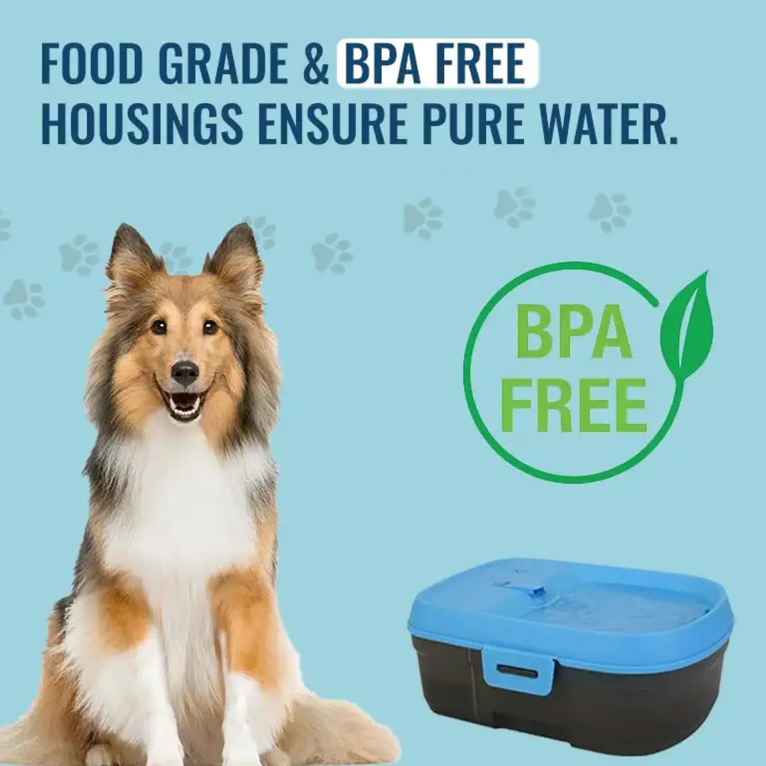Goofy Tails Cordless Water Fountain for Dogs