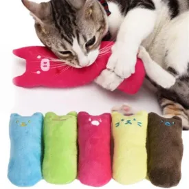 Interactive Catnip Infused Plush Toy Pillow
