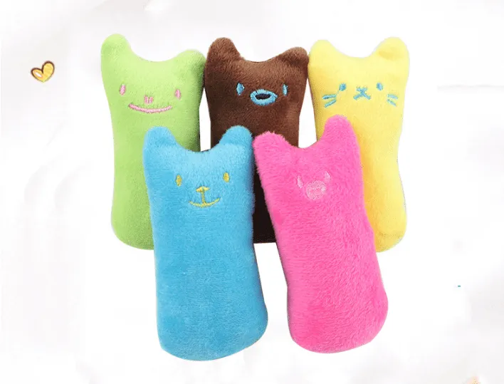 Interactive Catnip Infused Plush Toy Pillow