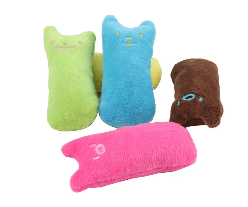 Interactive Catnip Infused Plush Toy Pillow