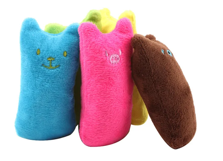 Interactive Catnip Infused Plush Toy Pillow