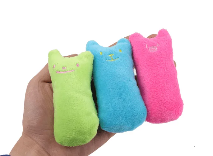 Interactive Catnip Infused Plush Toy Pillow