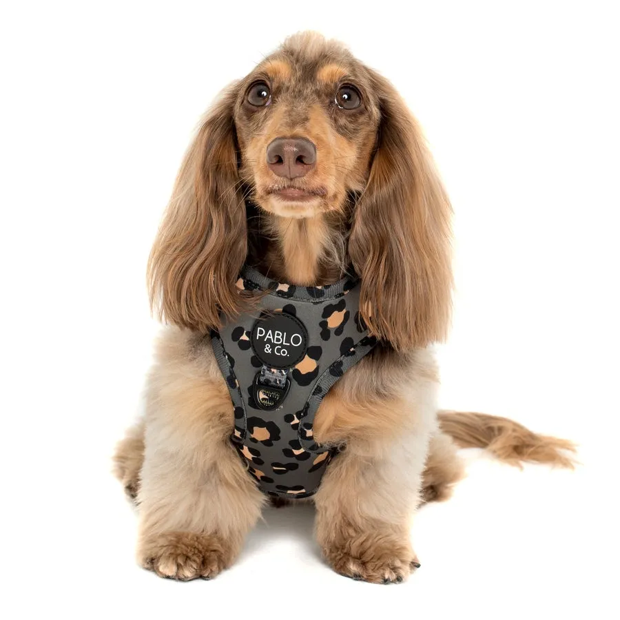 Khaki Leopard Adjustable Harness