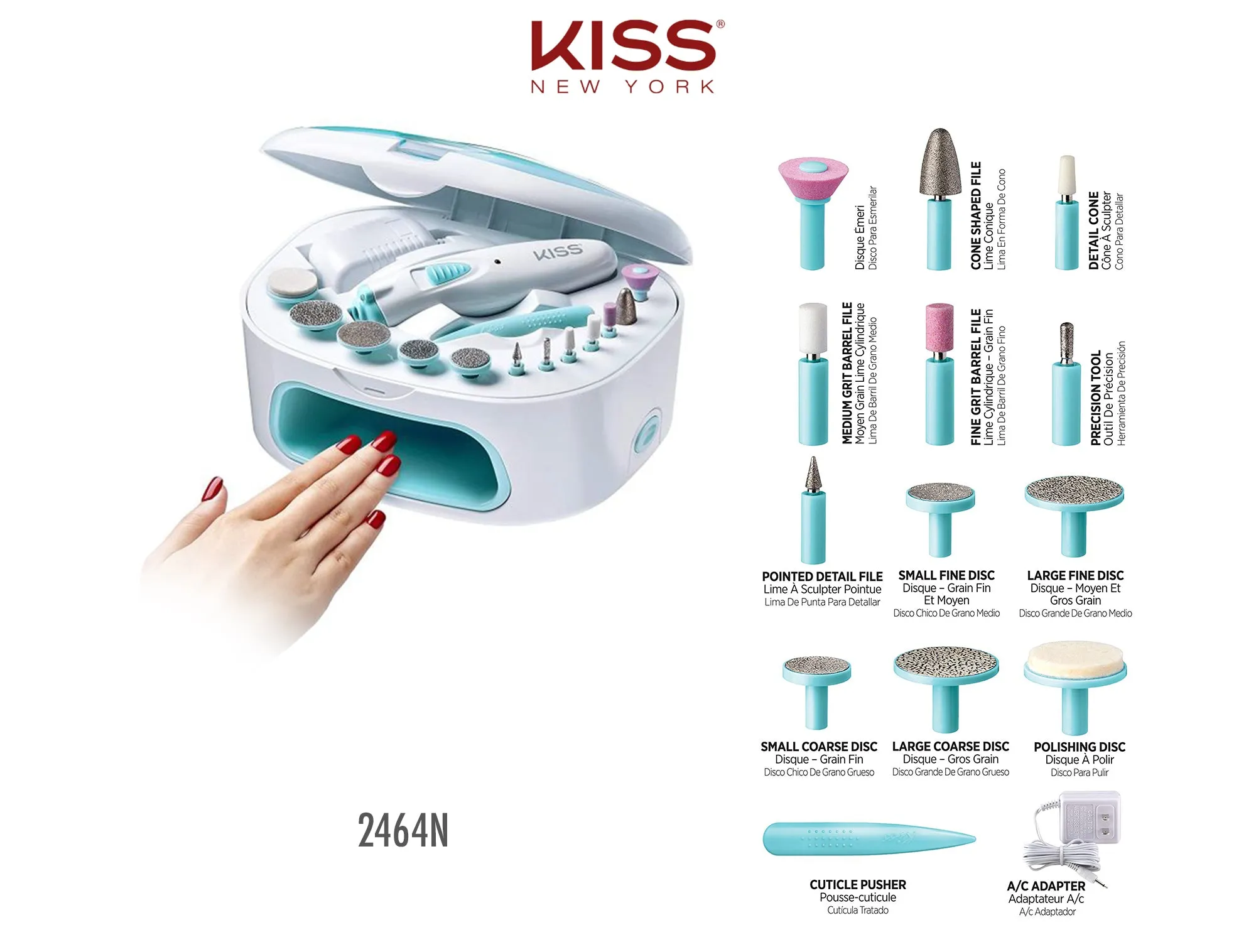 KISS NEW YORK POWER FILE & NAIL DRYER