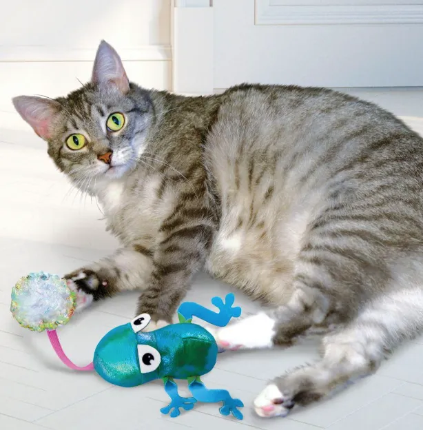 Kong "Flingaroo" Interactive Cat Toy, Frog