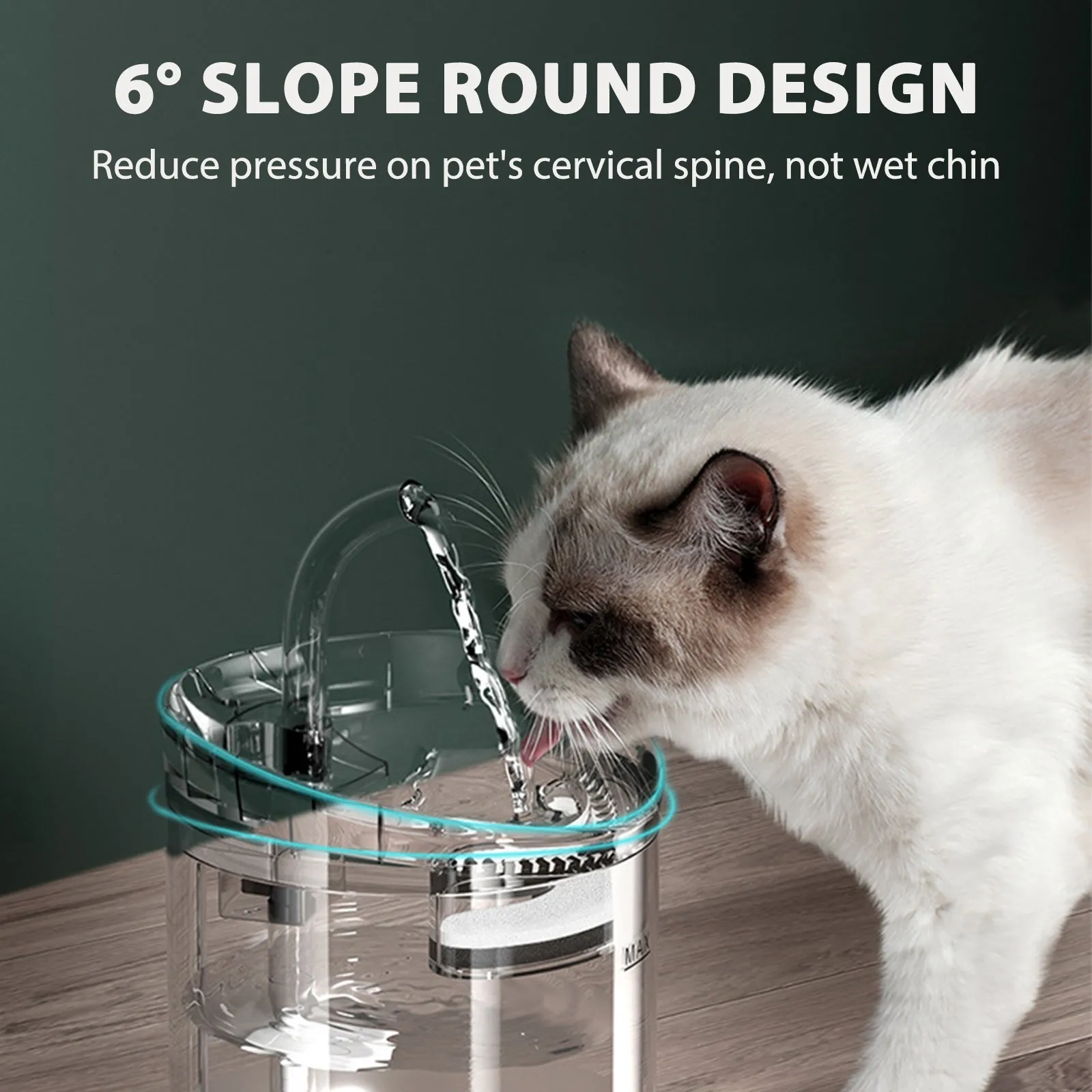 Large Capacity Automatic Pet Water Fountain - 68 fl oz