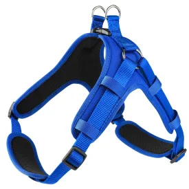 MASBRILL No Pull Dog Harness, Mesh Breathable Padded Dog Vest Harness Step-in No Choke Adjustable Dog Harness for Small Medium Large Dogs - Blue S