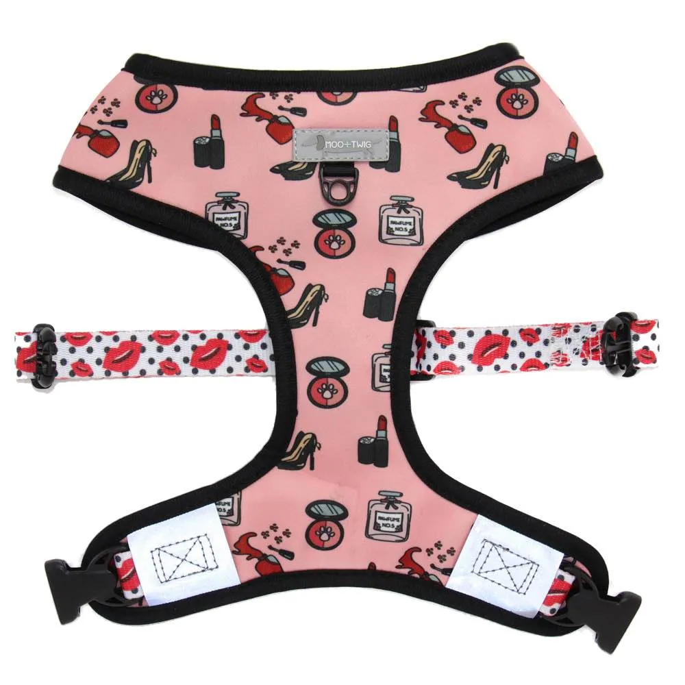 Moo Twig Destructive Diva Reversible Dog Harness