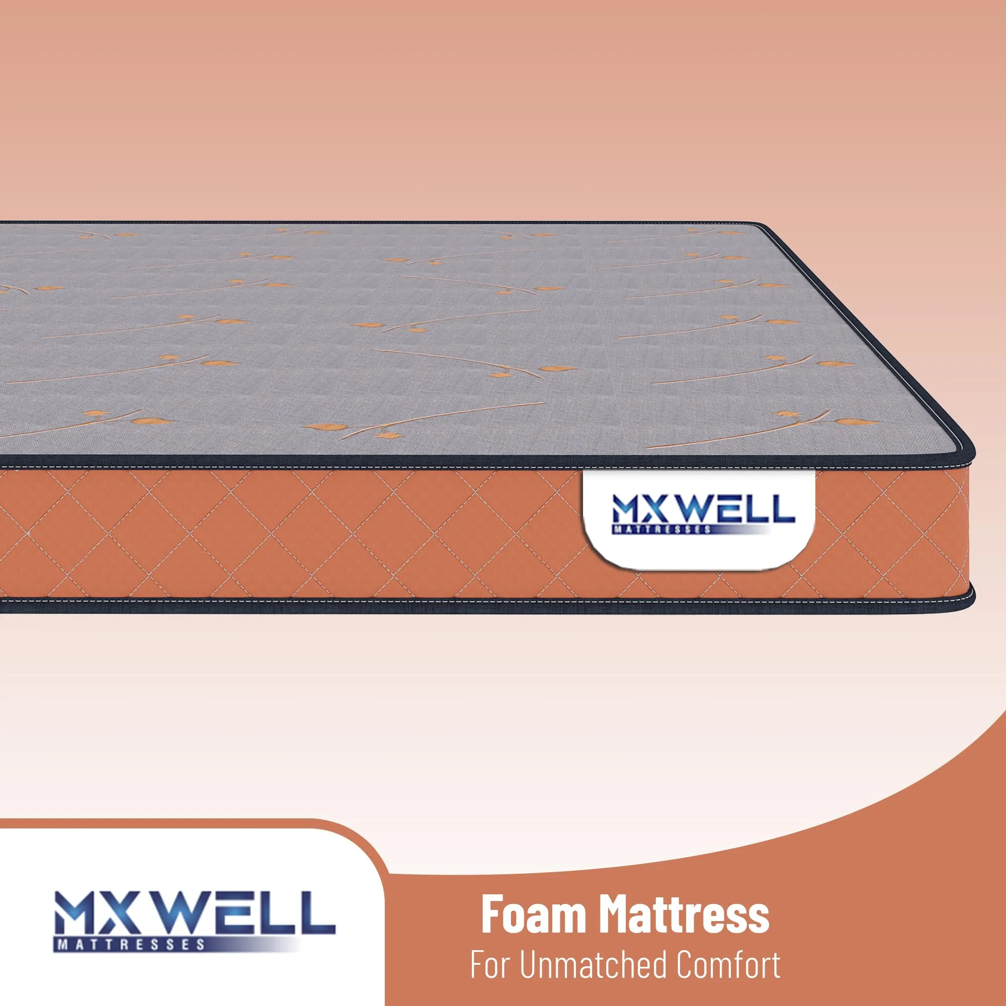 MXWELL Siesta Compress Orthoplus Memory Foam 6 inch Single High Density (HD) Foam Mattress (L x W: 78 inch x 36 inch)