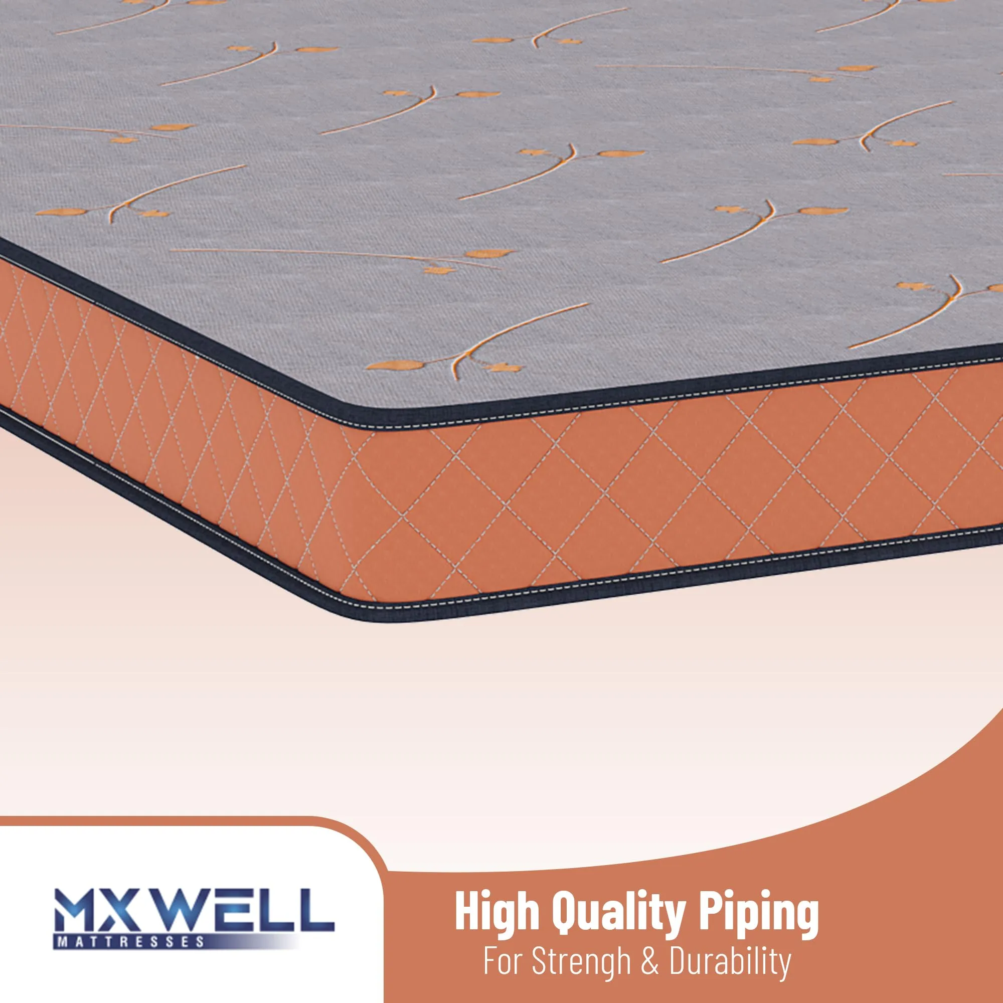 MXWELL Siesta Compress Orthoplus Memory Foam 6 inch Single High Density (HD) Foam Mattress (L x W: 78 inch x 36 inch)