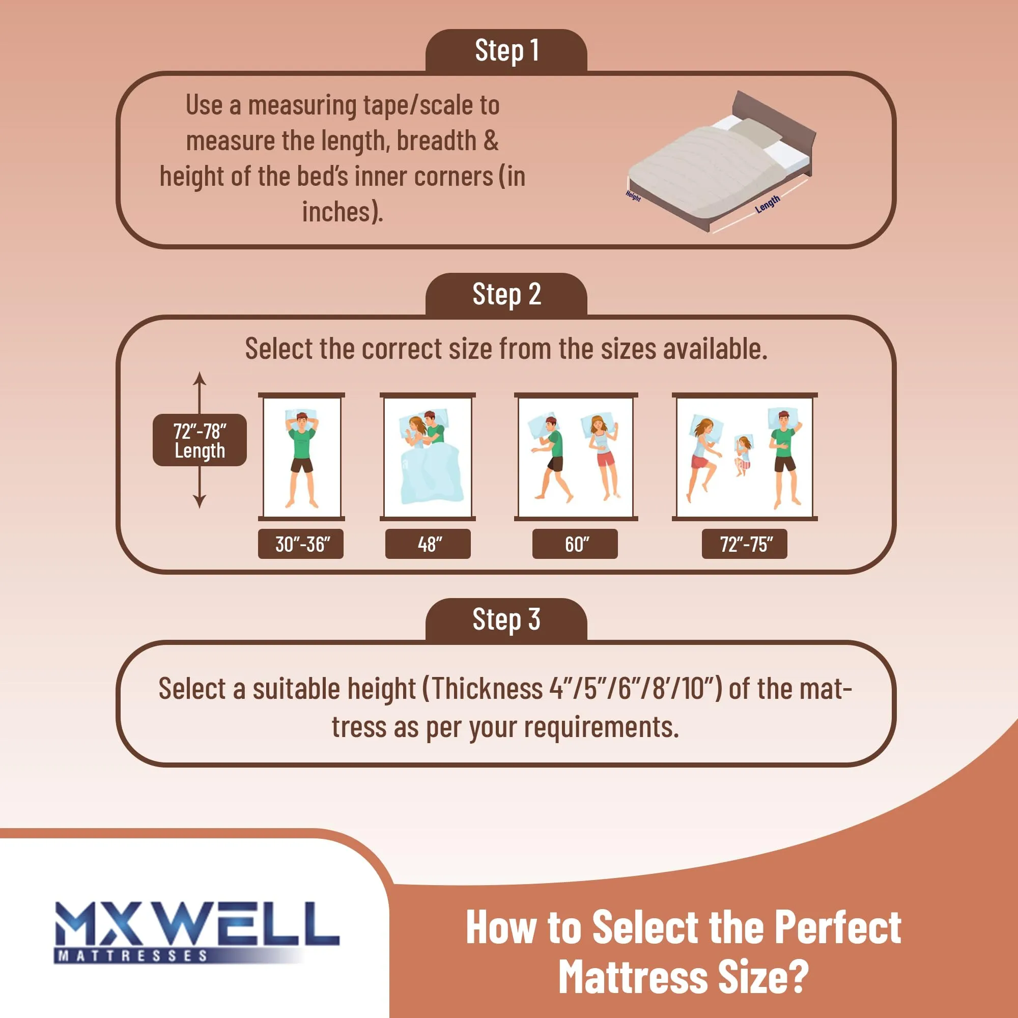 MXWELL Siesta Compress Orthoplus Memory Foam 6 inch Single High Density (HD) Foam Mattress (L x W: 78 inch x 36 inch)