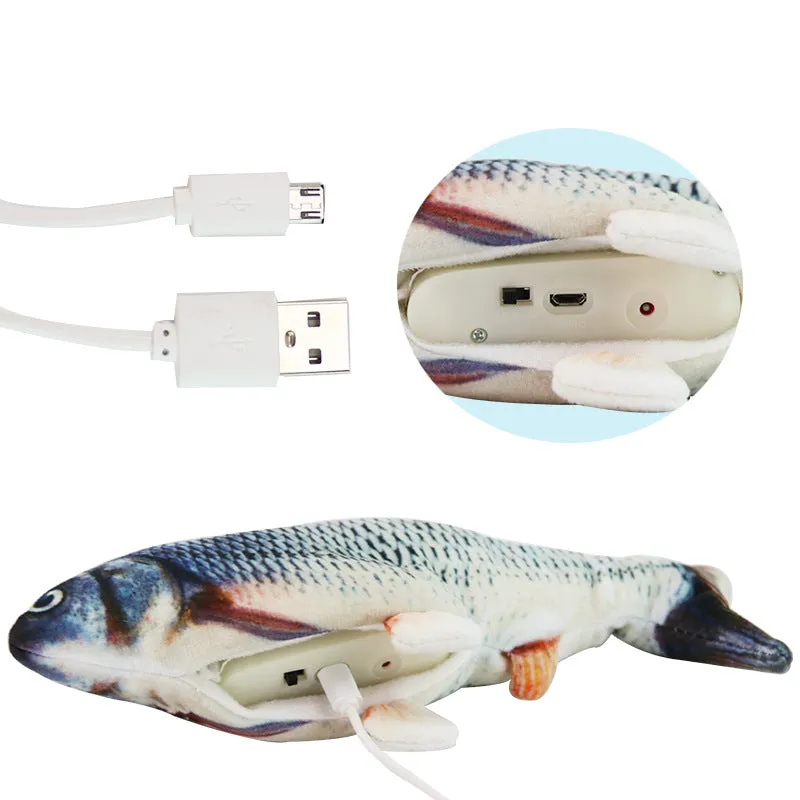 Nuopets Floppy fish cat toys Rechargeable Electric pet toy