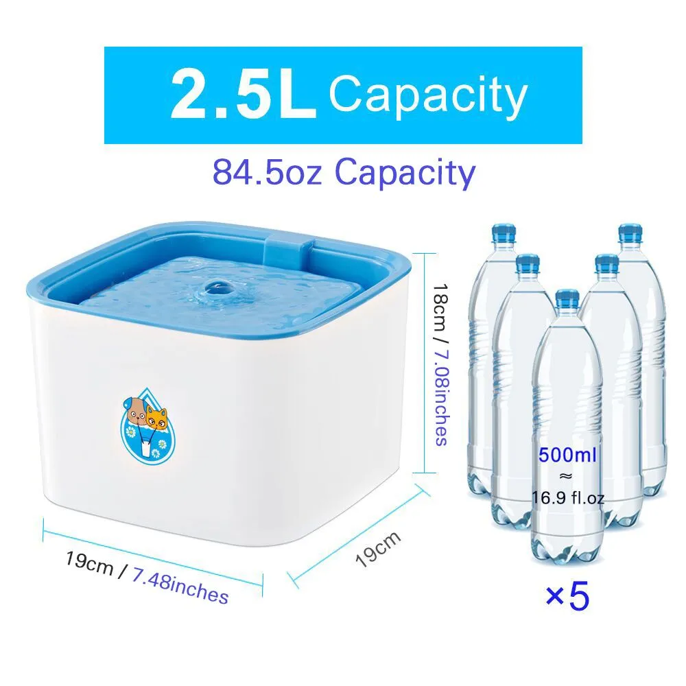 Pet Automatic Water Fountain Dispenser Cats & Dogs waterer
