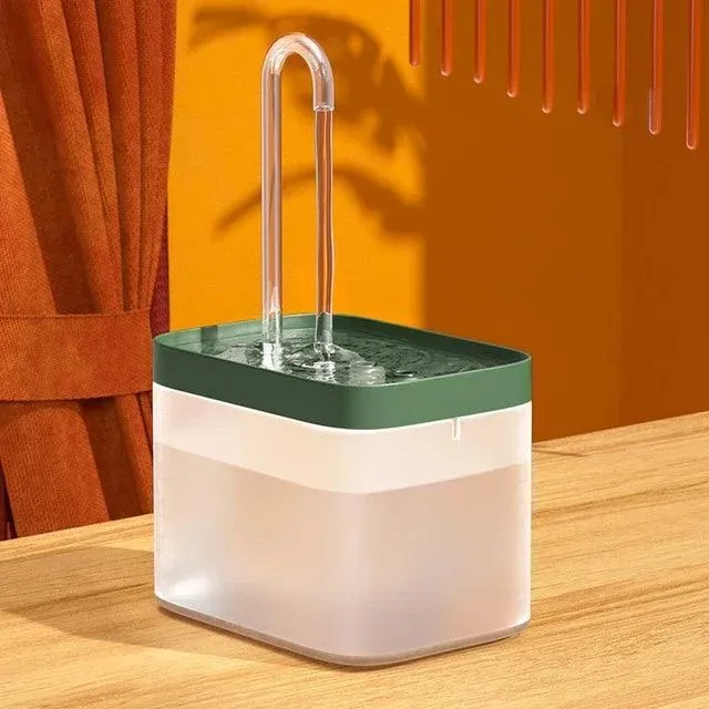 Pet Water Fountain Dispenser – Automatic, Quiet, and Durable 50.7Oz Hydration Solution with Adjustable Flow for Cats and Dogs