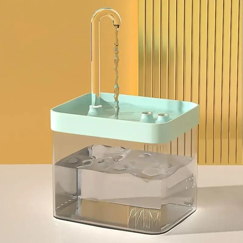 Pet Water Fountain Dispenser – Automatic, Quiet, and Durable 50.7Oz Hydration Solution with Adjustable Flow for Cats and Dogs