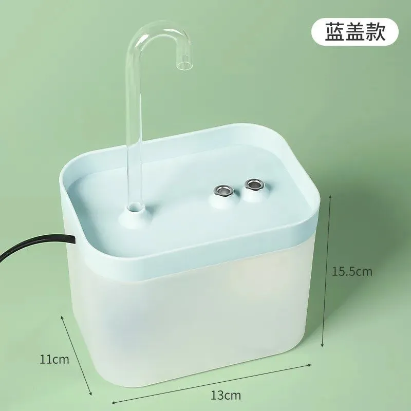 Pets Water Fountain Auto Filter | USB Electric Mute Cat Drinker Bowl 1500mL Recirculate Filtering Drinker for Cats Water Dispenser | Alo Trendy