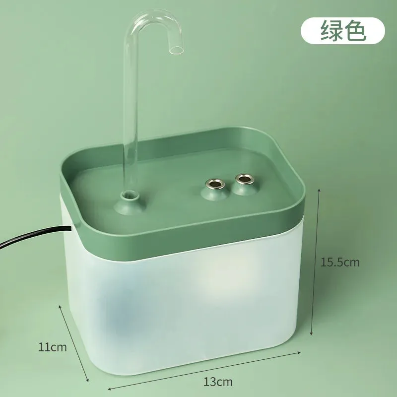 Pets Water Fountain Auto Filter | USB Electric Mute Cat Drinker Bowl 1500mL Recirculate Filtering Drinker for Cats Water Dispenser | Alo Trendy