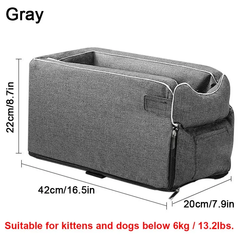 Portable Pet Safety Seat for Cars - Ideal for Small Dogs and Cats