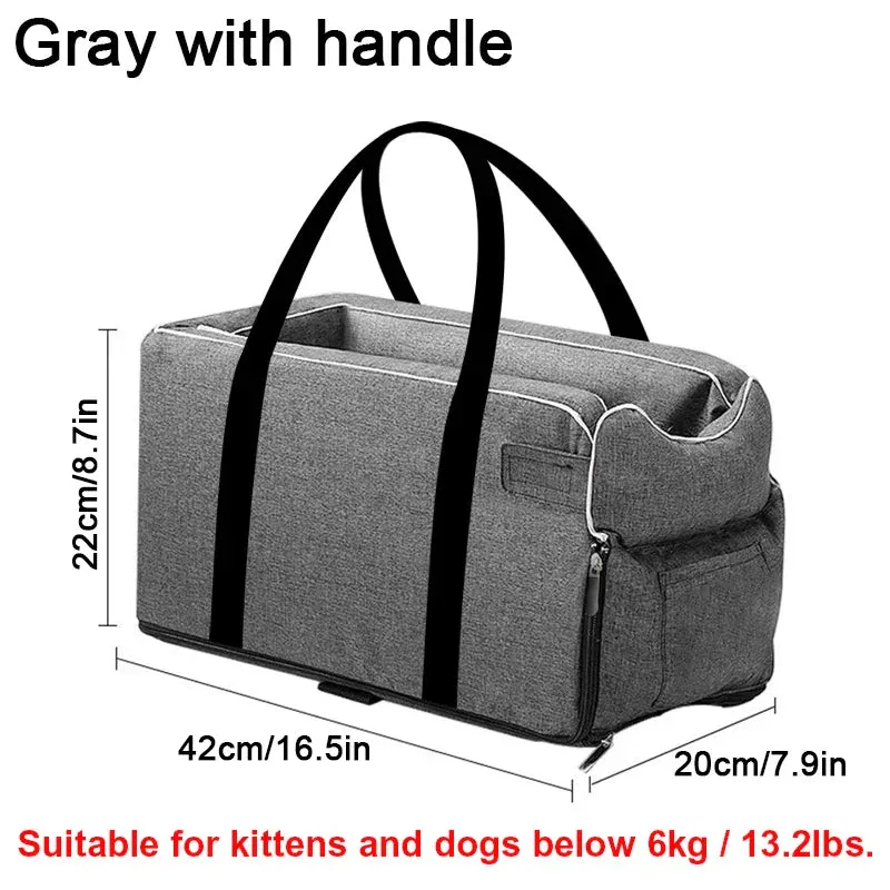 Portable Pet Safety Seat for Cars - Ideal for Small Dogs and Cats